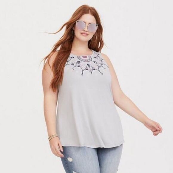 Torrid Gray & Black Super Soft Knit Tank Tops Women's Size 3 - Picture 1 of 9